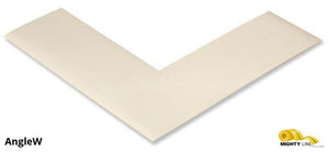 Mighty Line 2" Wide Solid WHITE Angle - Pack of 100