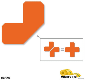Mighty Line 2" Orange Half Angle - Pack of 100