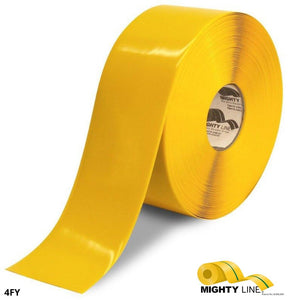 Mighty Line 4" YELLOW Frigid Freezer Floor Tape - 100' Roll