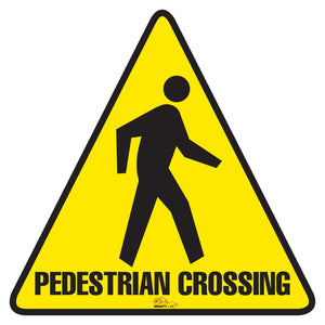 Pedestrian Crossing Floor Sign - Floor Marking Sign, 24"