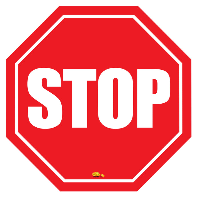 Señal de Stop Moderna de Suelo - Señal de Señalización de Suelo, 12