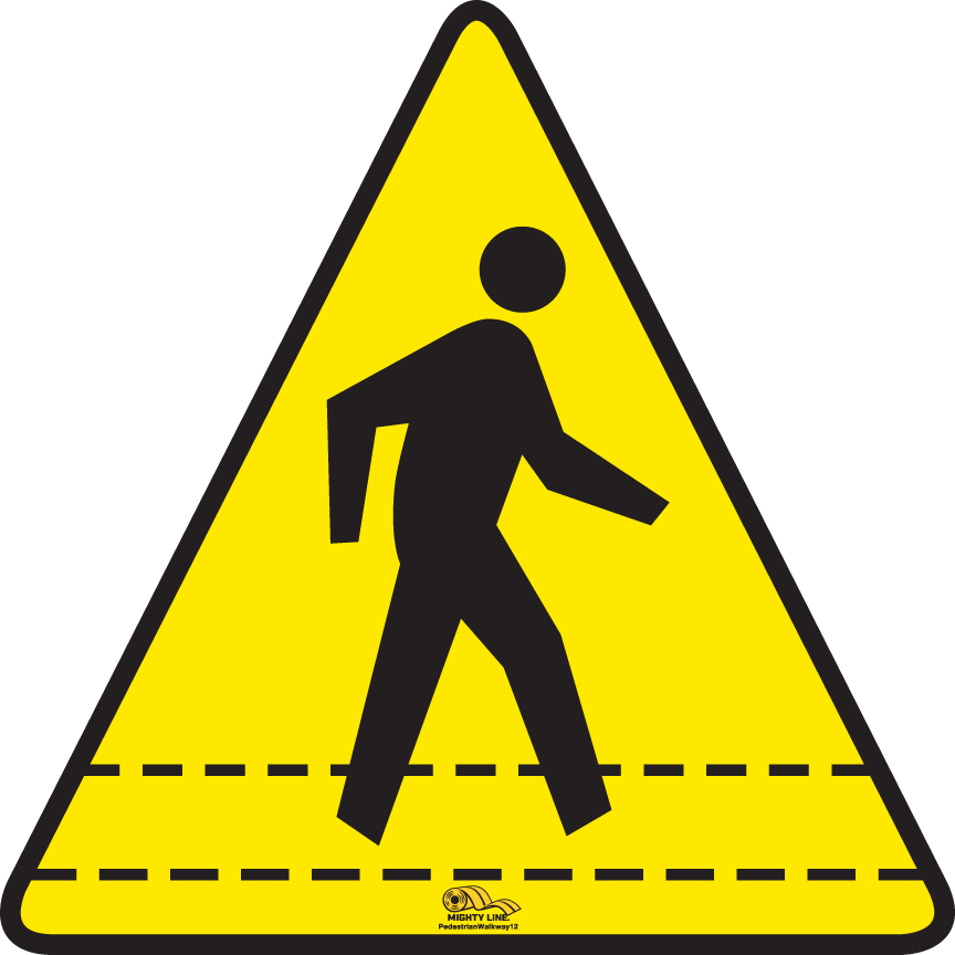 Señal de paso de peatones en el suelo - Señal de señalización en el suelo, 12