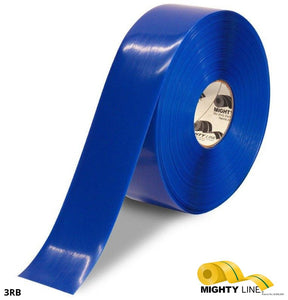 Mighty Line 3" BLUE Solid Color Tape - 100' Roll