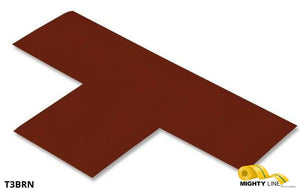 Mighty Line 3" Wide Solid BROWN T - Pack of 100