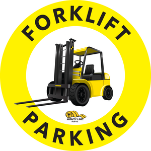 12" Forklift Parking Floor Sign