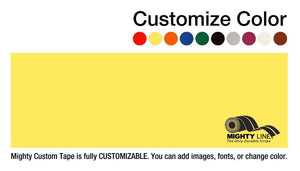 Custom Repeating Message Floor Tape - 1 Roll - 100' long - 6" wide