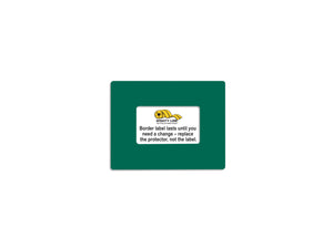 Mighty Line Shield Label Protectors, Green, 7" x 9" (3"x5" window), 20 PK
