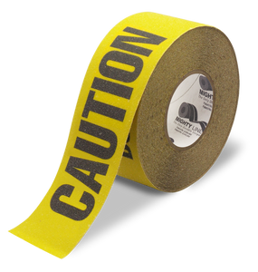 Mighty Line 3" Wide Caution Floor Tape - 100' Roll