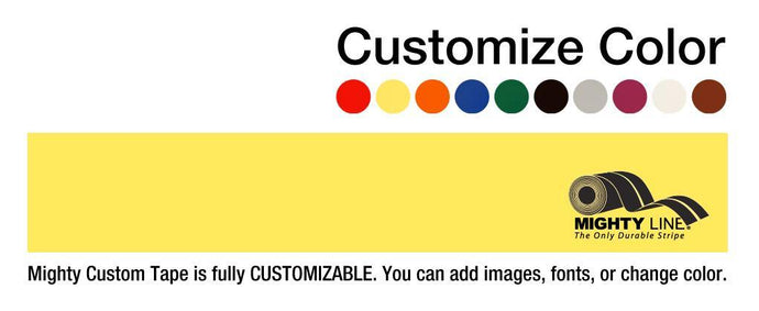 Custom Repeating Message Floor Tape - 1 Roll - 100' long - 3