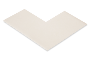 Mighty Line 3" Wide Solid WHITE Angle - Pack of 100