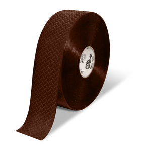Mighty Line 3" Anti-Slip Brown Solid Color Floor Tape - MIGHTY TAC - 100' Roll