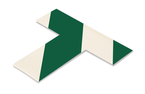 Mighty Line 2" Wide Solid Green and White T - Pack of 100