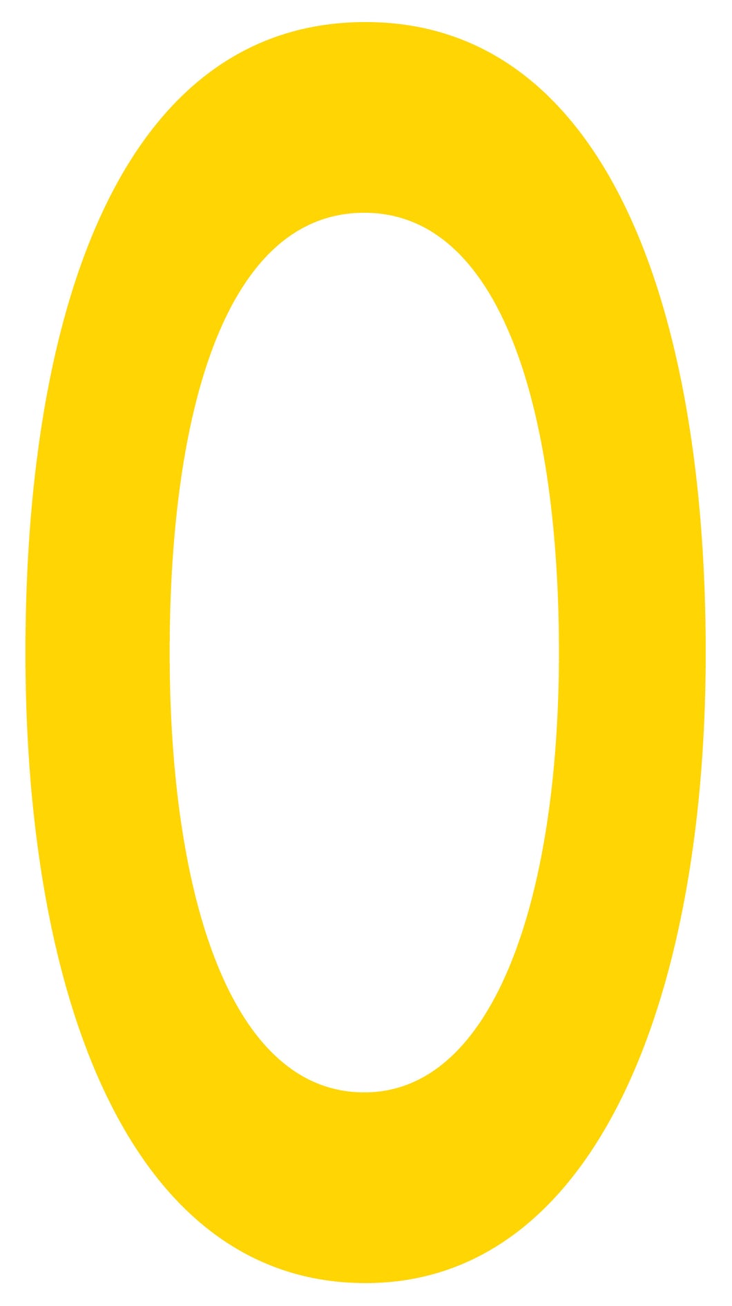 Mighty Line O Letter Floor Marker Adhesive, 4.5