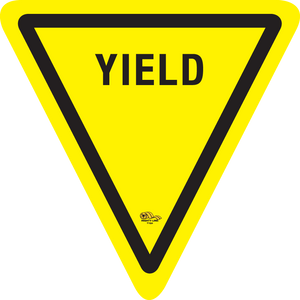 12" Yield Floor Sign