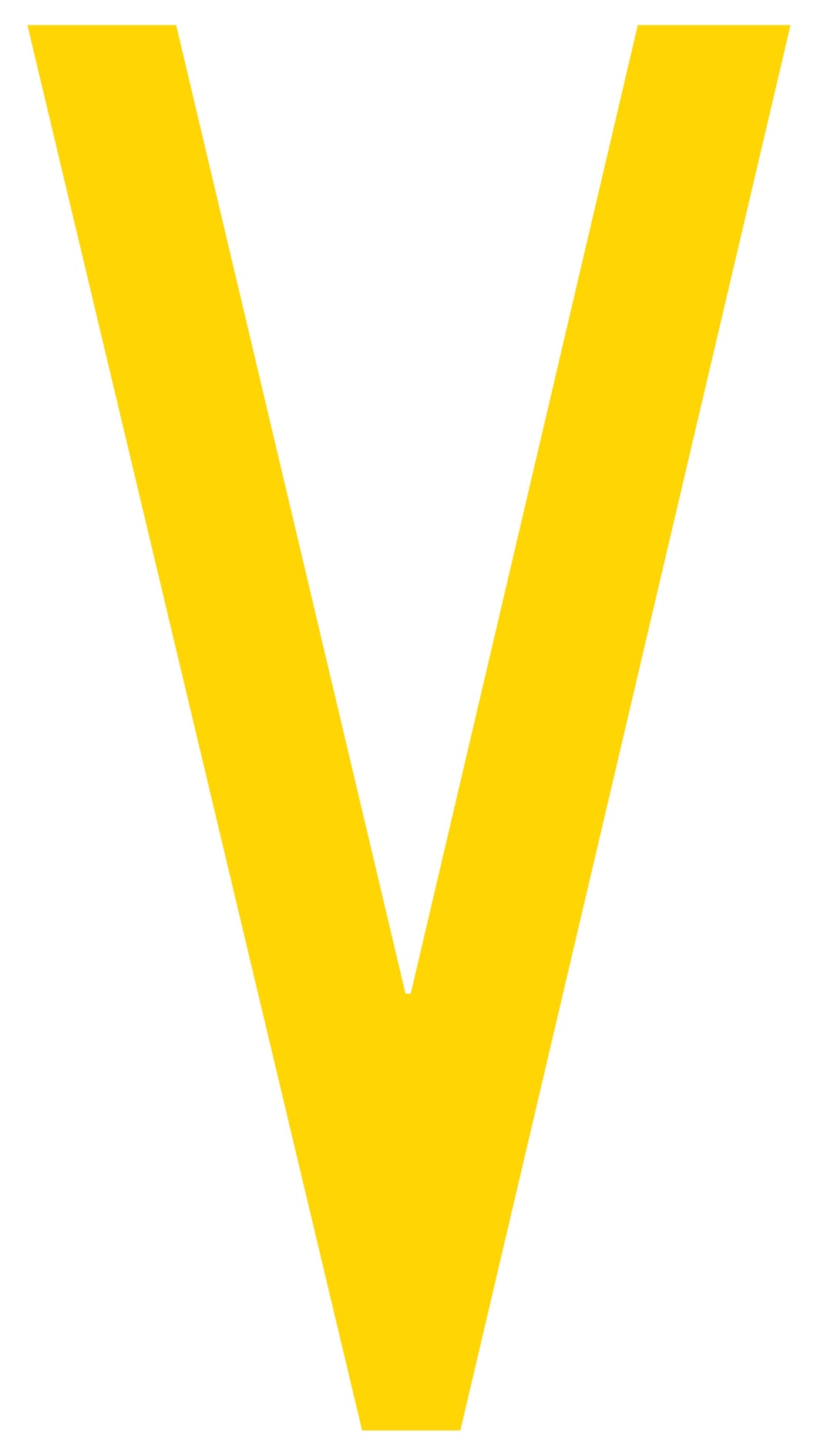 Mighty Line V Letter Floor Marker Adhesive, 4.5