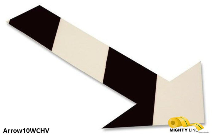 Mighty Line, White and Black Chevron, Arrow, 10