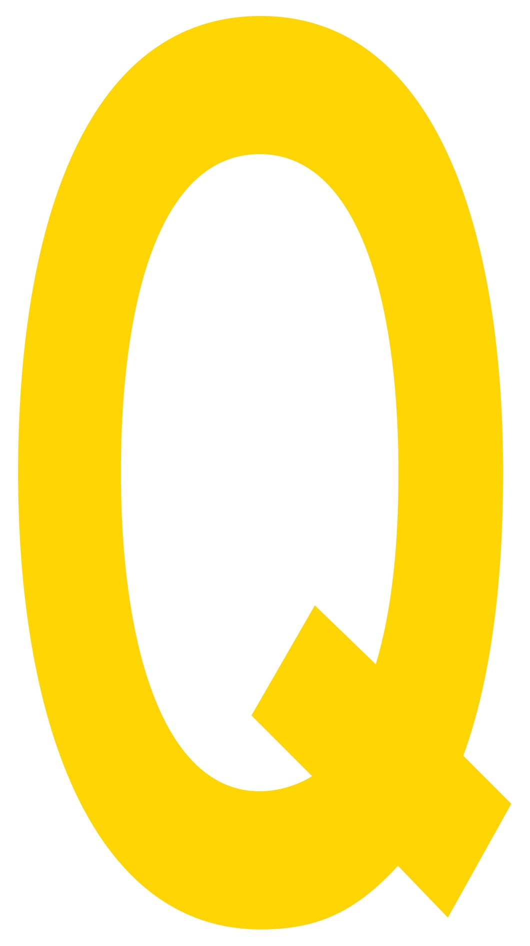 Mighty Line Q Letter Floor Marker Adhesive, 4.5
