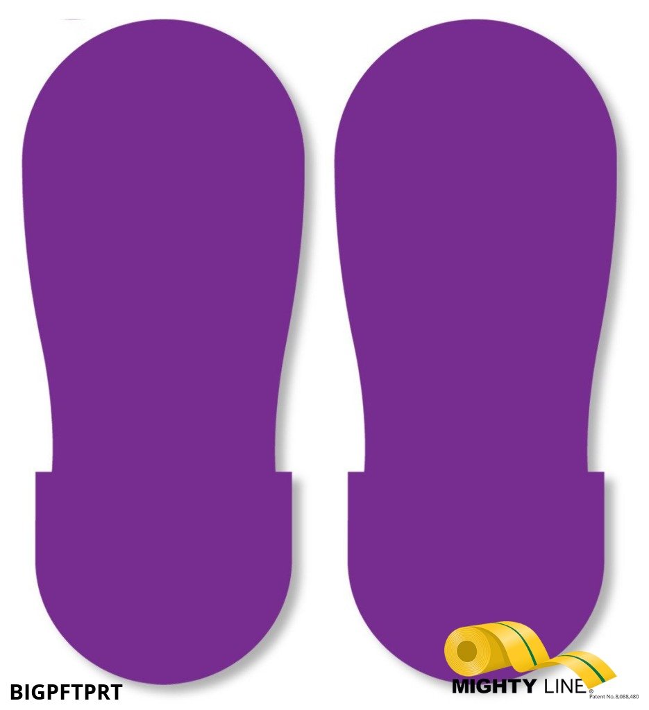 Mighty Line PURPLE BIG Footprint - Pack of 50