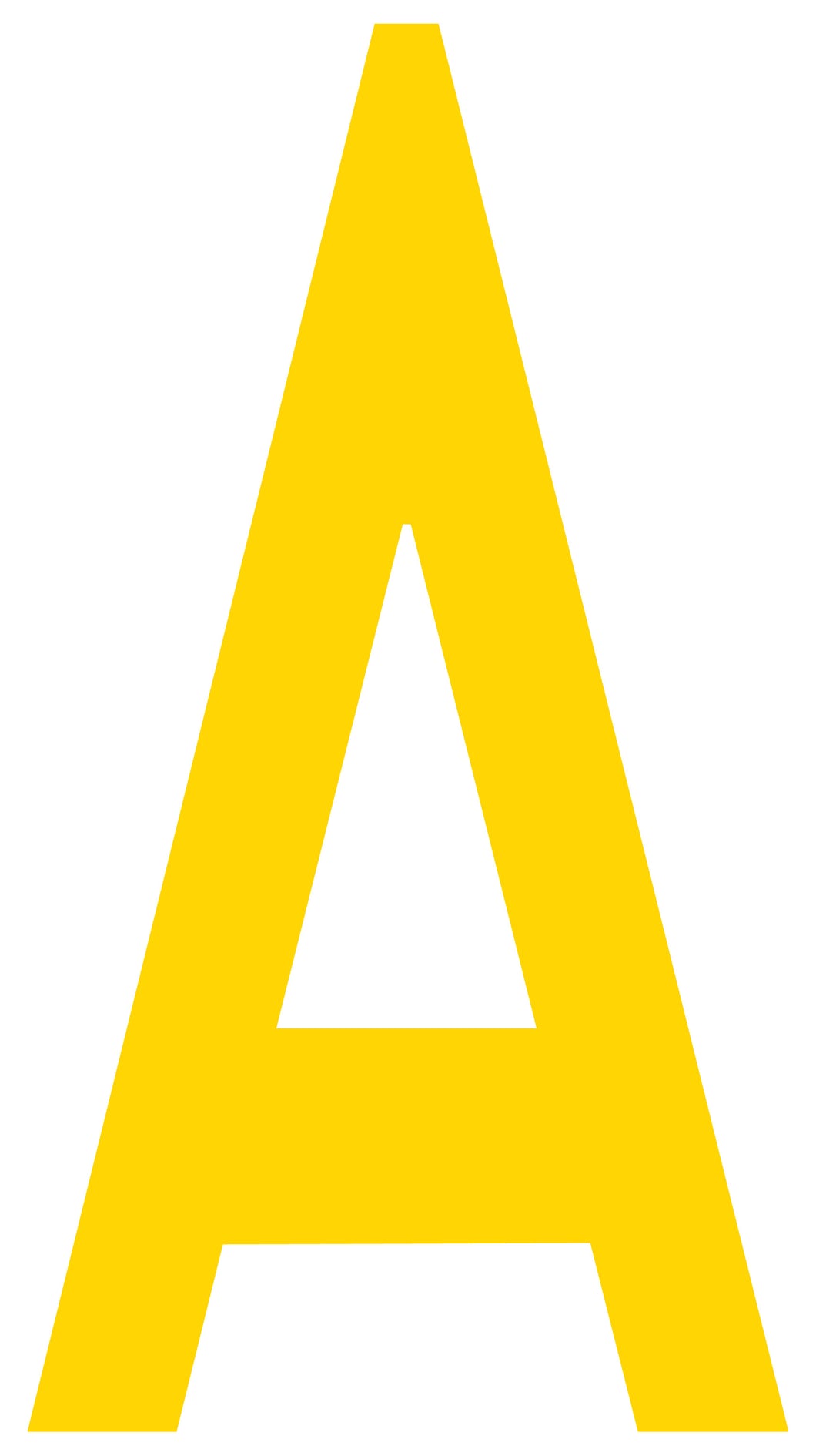 Mighty Line A Letter Floor Marker Adhesive, 4.5