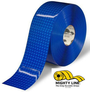 Mighty Line 4" Blue Brick Pattern Floor Tape