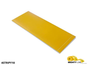 Mighty Line, Yellow, 4" by 10" Segments, Peel and Stick 10" Strips