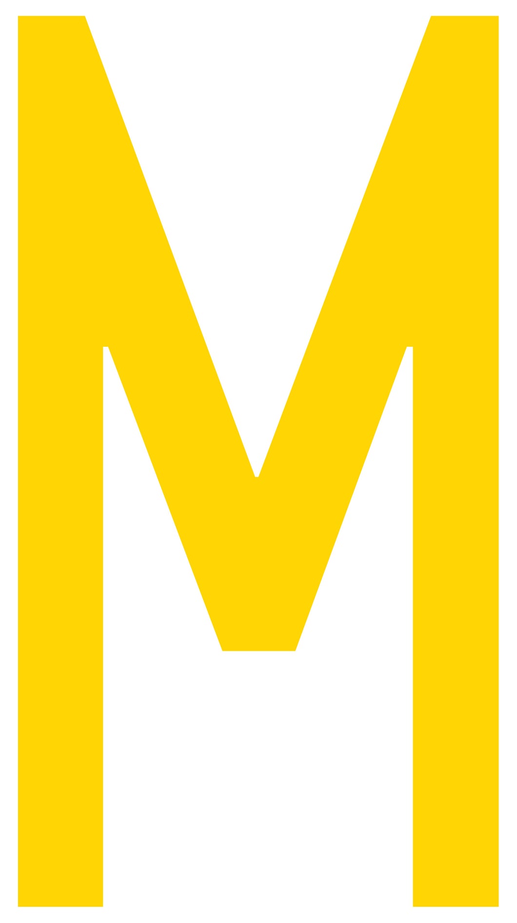Mighty Line M Letter Floor Marker Adhesive, 4.5