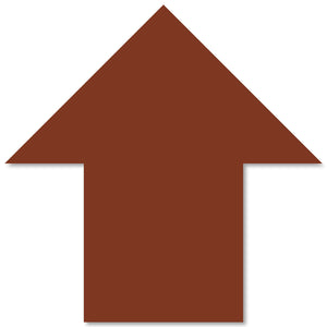 5.5" x 5.5" Brown Solid Color Mighty Line Arrows - 50 PK