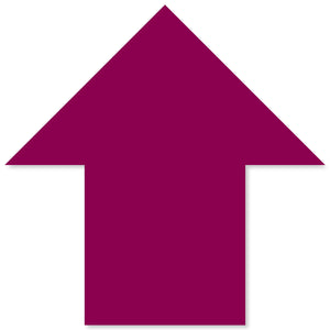 5.5" x 5.5" Purple Solid Color Mighty Line Arrows - 50 PK