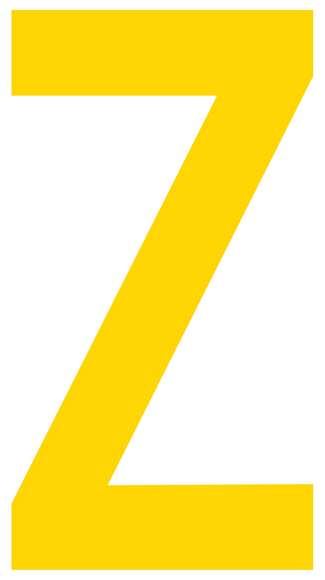 Mighty Line Z Letter Floor Marker Adhesive, 4.5