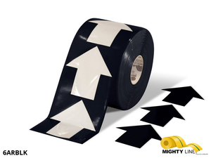 Mighty Line 5.5" Wide Solid Black Arrow Roll 200 Arrows