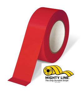 Red FlexLine Temporary Flagging Tape - 6mil Thick, 2" Wide, 36 Yards Long