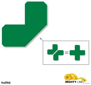 Mighty Line 2" Green Half Angle - Pack of 100