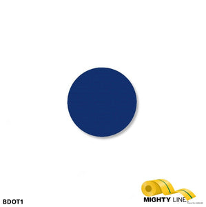 Mighty Line 1" BLUE Solid DOT - Pack of 210