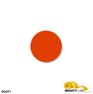 Mighty Line 1" ORANGE Solid DOT - Pack of 210