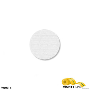 Mighty Line 1" WHITE Solid DOT - Pack of 210