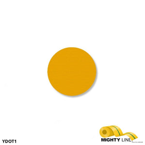 Mighty Line 1" YELLOW Solid DOT - Pack of 210