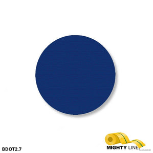 Mighty Line 2.7" BLUE Solid DOT - Pack of 204