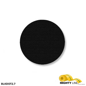Mighty Line 2.7" BLACK Solid DOT - Pack of 204