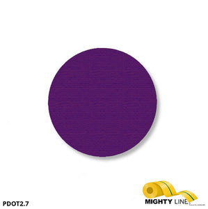 Mighty Line 2.7" PURPLE Solid DOT - Pack of 204