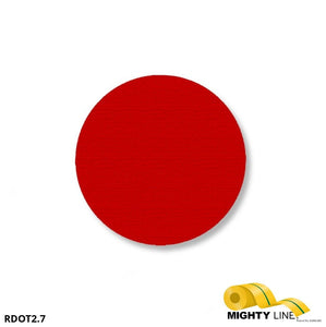 Mighty Line 2.7" RED Solid DOT - Pack of 204