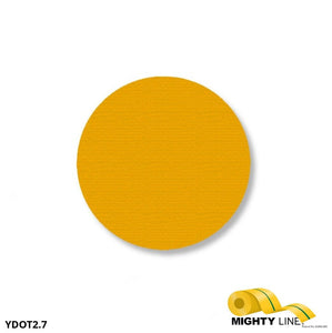 Mighty Line 2.7" YELLOW Solid DOT - Pack of 204