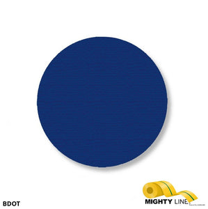 Mighty Line 3.5" BLUE Solid DOT - Stand. Size - Pack of 102