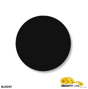 Mighty Line 3.5" BLACK Solid DOT - Stand. Size - Pack of 102