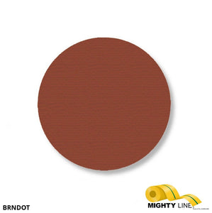 Mighty Line 3.5" BROWN Solid DOT- Stand. Size - Pack of 102