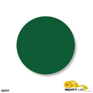Mighty Line 3.5" GREEN Solid DOT - Stand. Size - Pack of 102