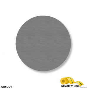 Mighty Line 3.5" GRAY Solid DOT - Stand. Size - Pack of 102