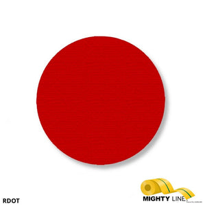 Mighty Line 3.5" RED Solid DOT - Stand. Size - Pack of 102