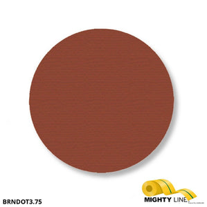 Mighty Line 3.75" BROWN Solid DOT - Pack of 102