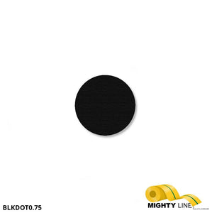 Mighty Line 3/4" BLACK Solid DOT - Pack of 208