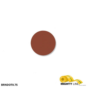 Mighty Line 3/4" BROWN Solid DOT - Pack of 208